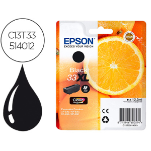 Ink-jet epson expression premiun t3351 33xl xp-530 / xp-630 / xp-640 / xp-830 / xp-900 negro 530 pag