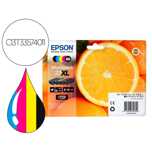 Ink-jet epson expression premium t3357 33xl xp-530 / xp-630 / xp-640 / xp-830 / xp-900 multipack 5 colores