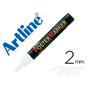 Rotulador artline poster marker epp-4-bla punta redonda 2 mm color blanco