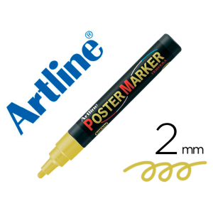 Rotulador artline poster marker epp-4-oro met punta redonda 2 mm color metalizado oro