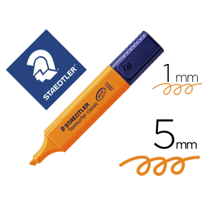 Rotulador staedtler textsurfer classic 364 fluorescente naranja