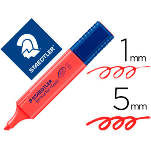 Rotulador staedtler textsurfer classic 364 fluorescente rojo