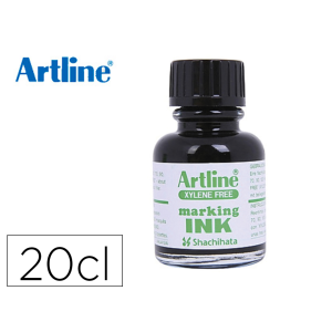 Tinta rotulador artline esk-20 negro bote 20 cc sin xileno