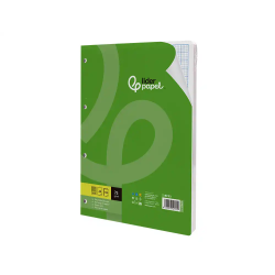 Recambio liderpapel a4 100 hojas 75gr rayado nº46 4 taladros