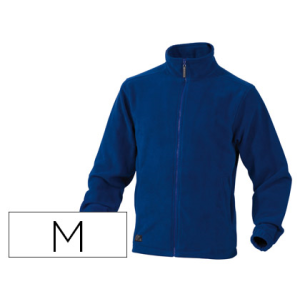 Chaqueta deltaplus polar con cremallera 2 bolsillos color azul talla m