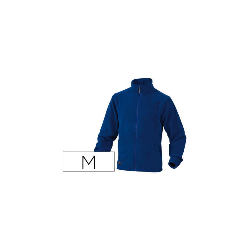 Chaqueta deltaplus polar con cremallera 2 bolsillos color azul talla m
