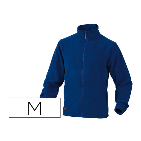 Chaqueta deltaplus polar con cremallera 2 bolsillos color azul talla m