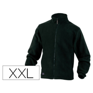 Chaqueta deltaplus polar con cremallera 2 bolsillos color negro talla xxl