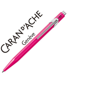 Boligrafo caran d'ache 849 fluo rosa punta media