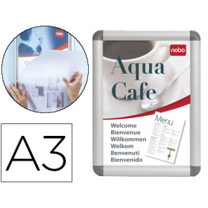 Marco porta anuncios nobo clipdown din a3 marco de aluminio con cantoneras 33,5x45,8x1,7 cm