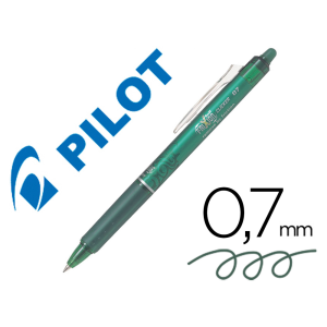 Boligrafo pilot frixion clicker borrable 0,7 mm color verde claro