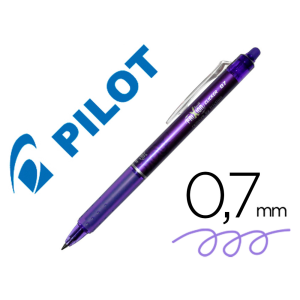 Boligrafo pilot frixion clicker borrable 0,7 mm color violeta