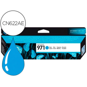 Ink-jet hp 971 officejet pro x 451 / 476 / 551 / 576 cian 2.500 pag