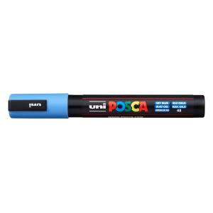 Rotulador uni posca pc-5m marcador de pintura punta conica 1,8-2,5 mm azul cielo