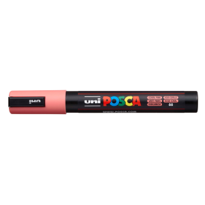 Rotulador uni posca 1,8 - 2,5mm pc-5m rosa coral
