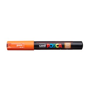 Rotulador uni posca 0,7 mm pc-1m naranja