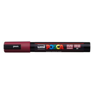 Rotulador uni posca 1,8 - 2,5 mm pc-5m rojo vino