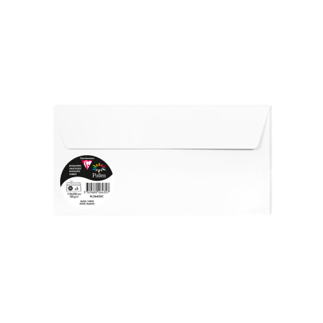 Sobre clairefontaine pollen 110x220 cm 120g blanco pack de 5 unidades
