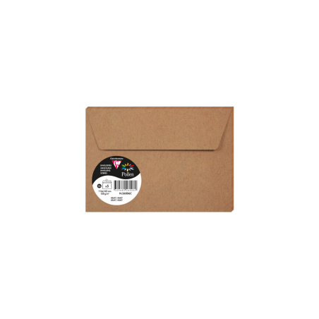 Sobre clairefontaine pollen 114x162 cm 120g kraft pack de 5 unidades
