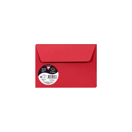 Sobre clairefontaine pollen 114x162 cm 120g rojo grosella pack de 5 unidades