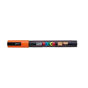 Rotulador uni posca pc-3m naranja