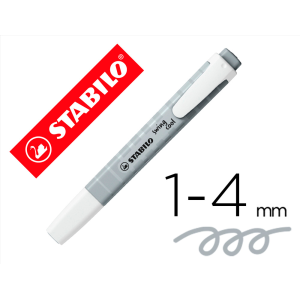 Rotulador stabilo fluorescente swing cool pastel gris polvoriento