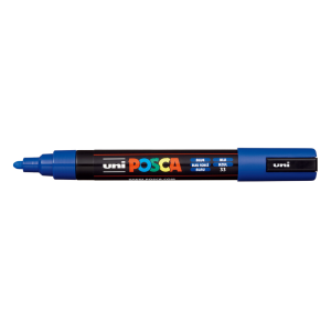 Rotulador uni posca pc-5m marcador de pintura punta conica 1,8-2,5 mm azul