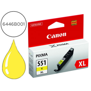 Ink-jet canon cli-551xl ip7250 / mg5450 / mg6350 amarillo