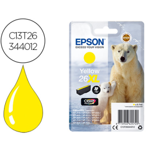 Ink-jet epson 26xl xp-600 / 605 / 700 / 800 amarillo 700 pag