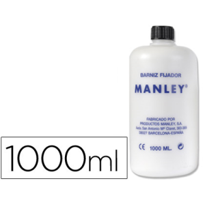 Barniz fijativo manley acabado brillante bote de 1000 ml