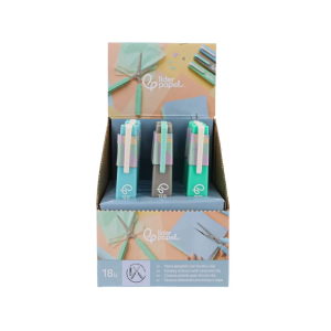 Tijera liderpapel plegable 12 cm con funda y clip colores surtidos