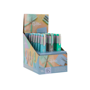 Tijera liderpapel plegable 12 cm con funda y clip colores surtidos