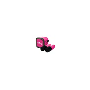 Altavoz de karaoke lexibook iparty portatil con 2 microfonos inalambricos color rosa