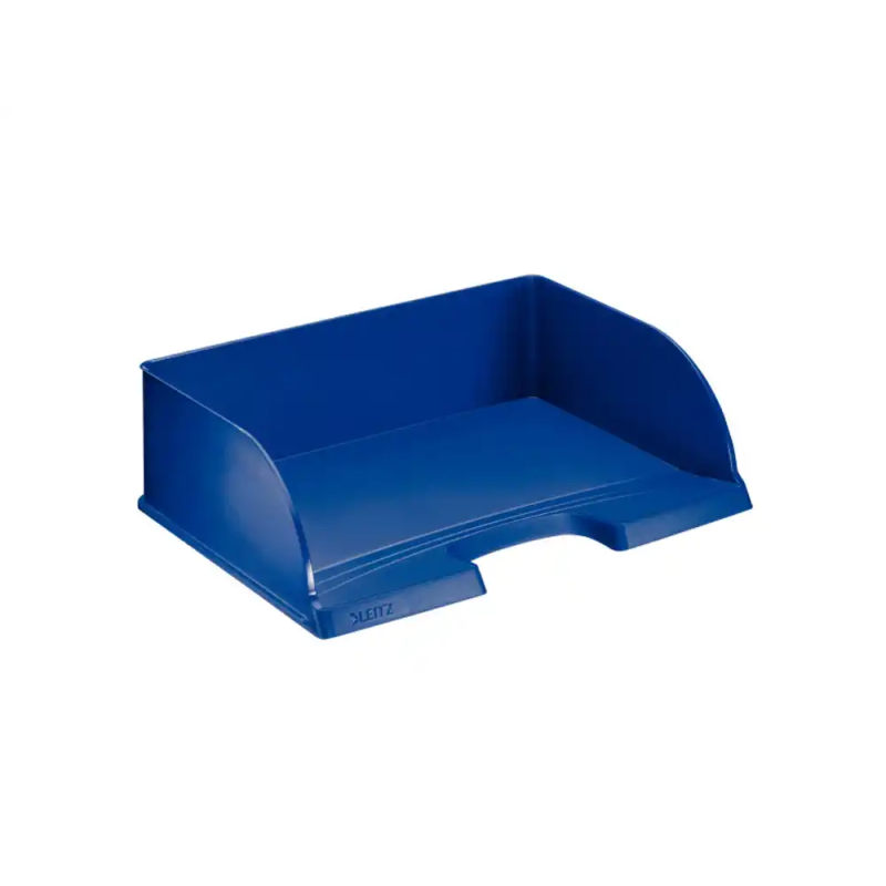 Bandeja sobremesa plastico leitz plus jumbo apaisada color azul 363x103x273 mm