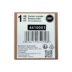 Cortador redondeador de esquinas gbc para documentos plastificados hasta 125 mc