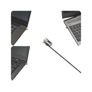 Candado para portatil kensington con combinacion clicksafe 3 en 1
