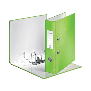 Archivador de palanca leitz wow carton forrado 180 din a4 80 mm verde