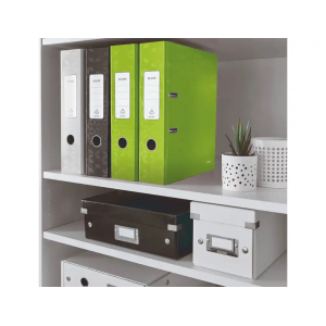 Archivador de palanca leitz wow carton forrado 180 din a4 80 mm verde
