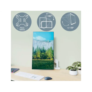 Brazo para monitor leitz ergo spacesaving color gris