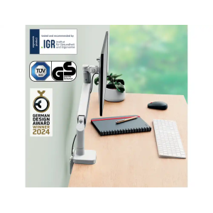 Brazo para monitor leitz ergo spacesaving color gris
