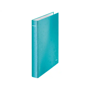 Carpeta de 2 anillas mixtas 25 mm leitz wow carton plastificado din a4+ color turquesa