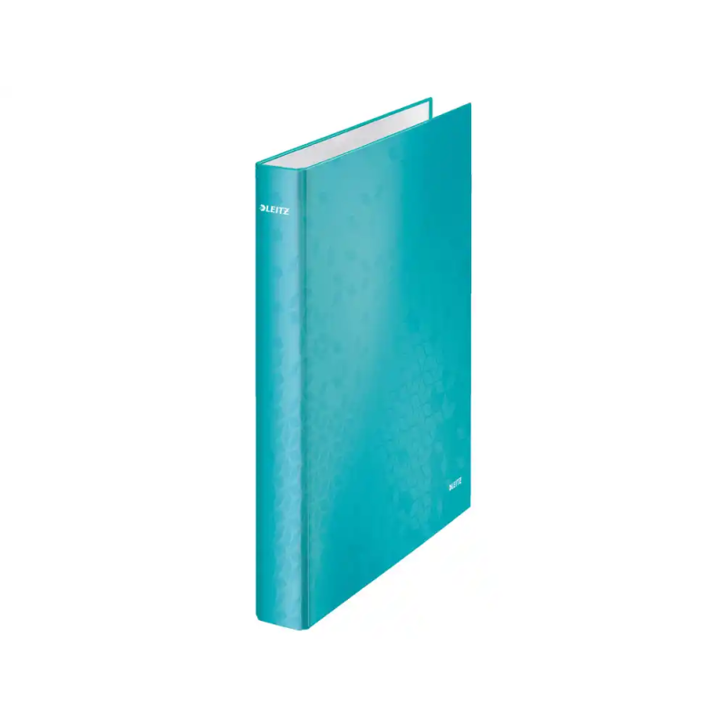 Carpeta de 2 anillas mixtas 25 mm leitz wow carton plastificado din a4+ color turquesa