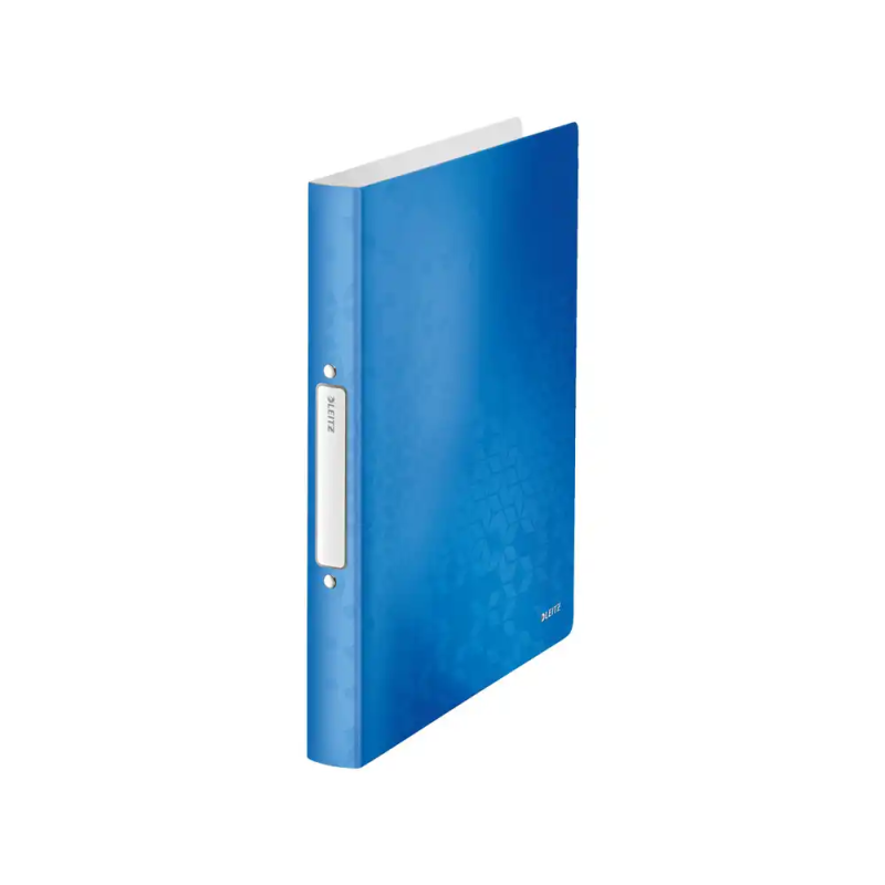 Carpeta de 2 anillas redondas 25 mm leitz wow polipropileno din a4 color azul