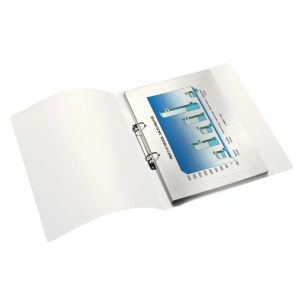 Carpeta de 2 anillas redondas 25 mm leitz wow polipropileno din a4 color azul