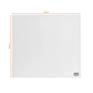 Pizarra cristal nobo magnetica blanco 450x450 mm