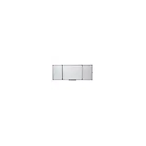 Pizarra blanca nobo triptica magnetica acero vitrificado 1200x900 mm