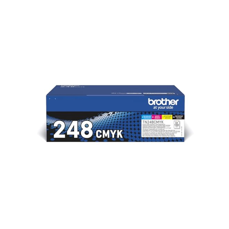 Toner brother tn248val hll3220cw / 3240cdw multipack 4 colores negro amarillo cian magenta 1000 paginas