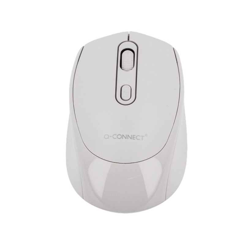 Raton q-connect optico inalambrico dpi 800/1200/1600 receptor usb 2,4 ghz blanco