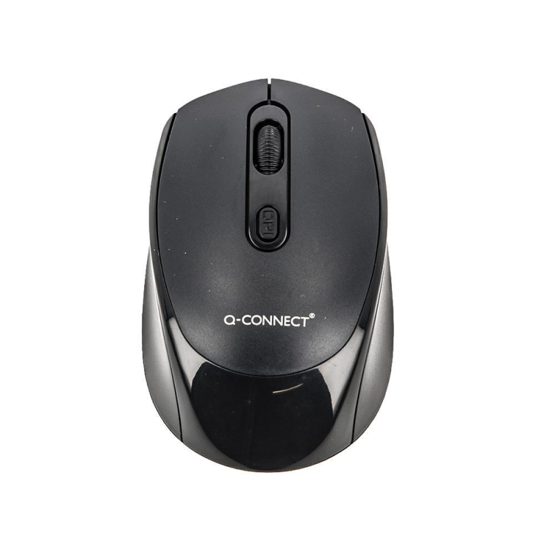 Raton q-connect optico inalambrico dpi 800/1200/1600 receptor usb 2,4 ghz negro