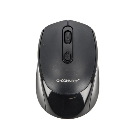 Raton q-connect optico inalambrico dpi 800/1200/1600 receptor usb 2,4 ghz negro